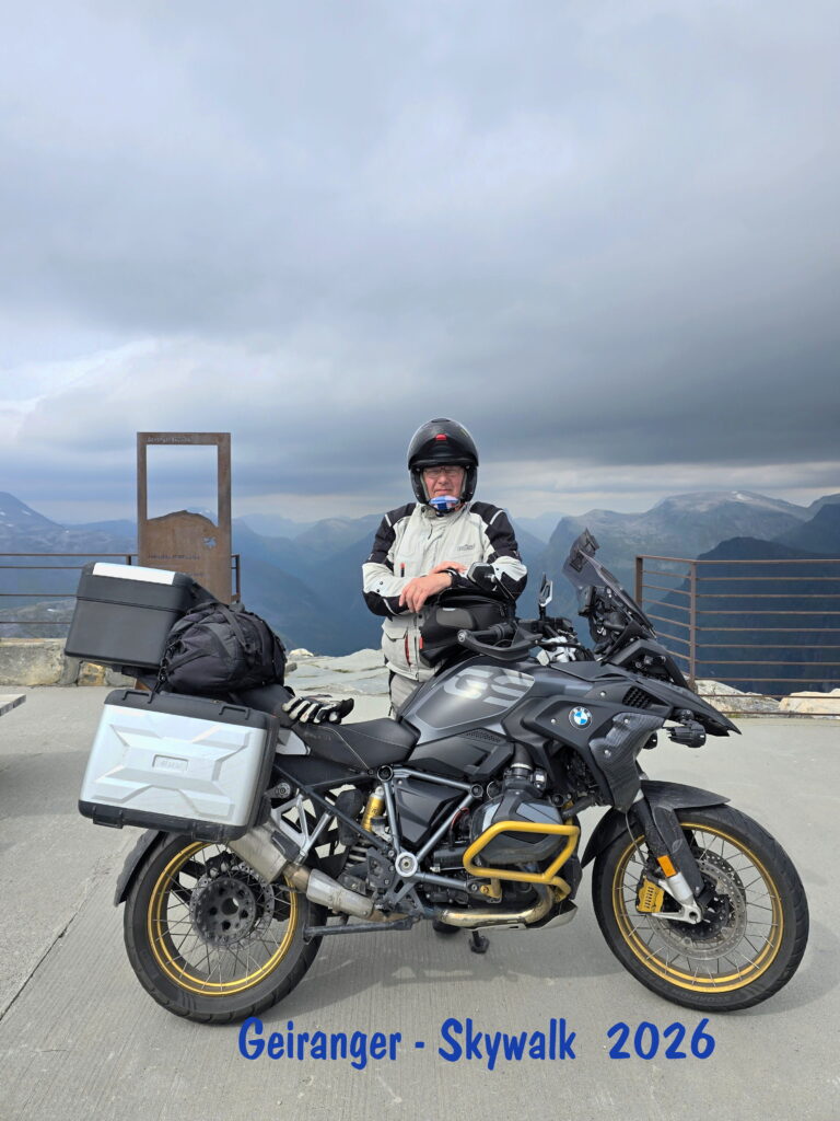 Nordkaptour Geiranger Motorrad Skywalk Guide Horst Reitz ©Horst Reitz