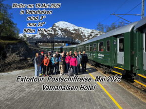 Gruppenbild Vatnahalsen Flåmbahn ©Horst Reitz