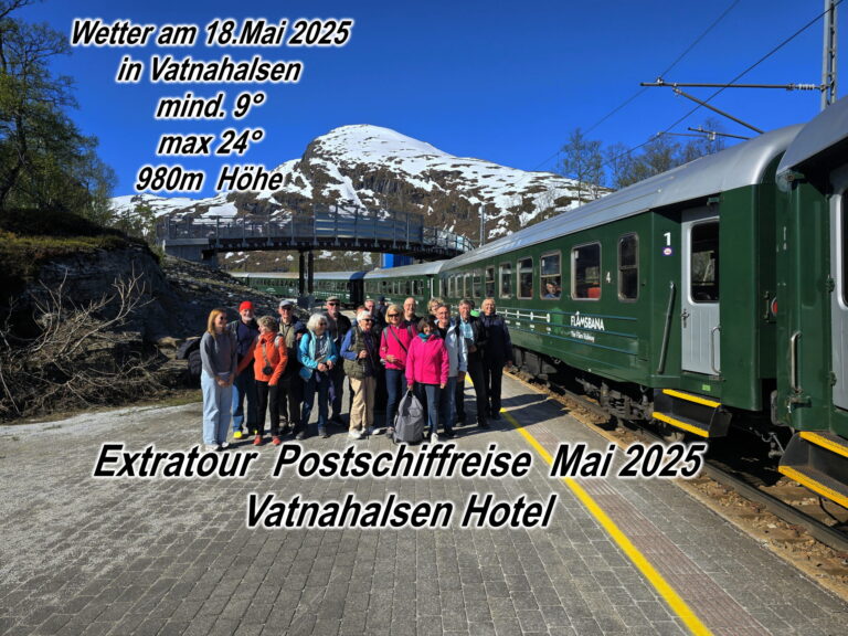 Gruppenbild Vatnahalsen Flåmbahn ©Horst Reitz