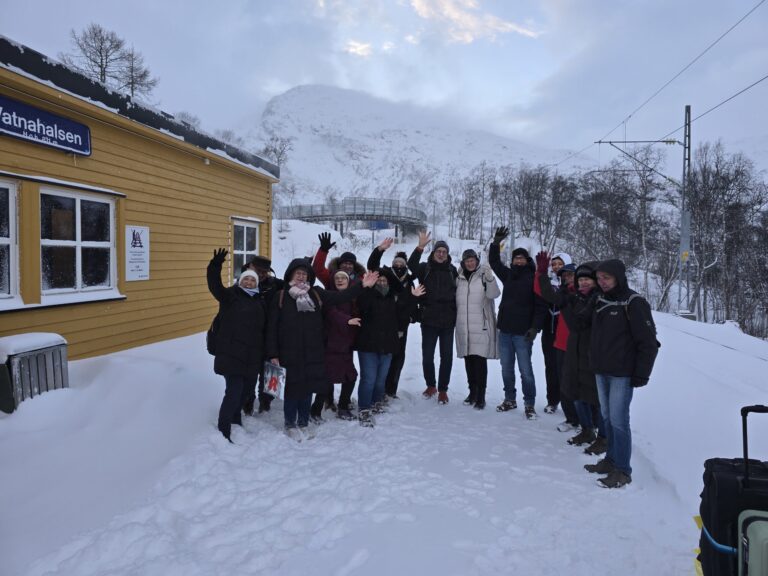 Gruppenbild Vatnahalsen Flåmbahn ©Horst Reitz