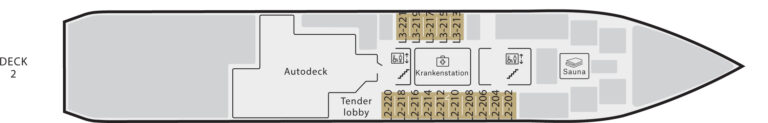 MS Kong Harald Deckplan