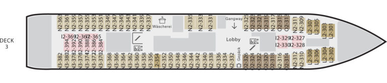 MS Kong Harald Deckplan