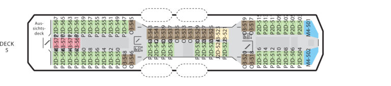 MS Kong Harald Deckplan