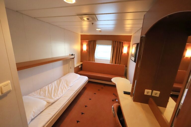MS Trollfjord Kabine 494 Beispiel für die N Kabinen Deck 4