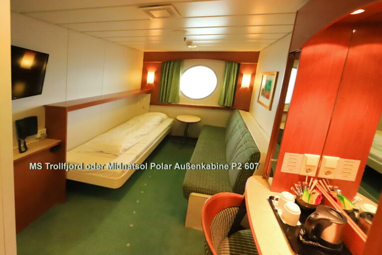 MS Trollfjord oder Midnatsol Typ Polar P2 Kabine 607