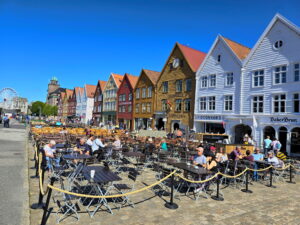 Bryggen, Bergen im Sommer