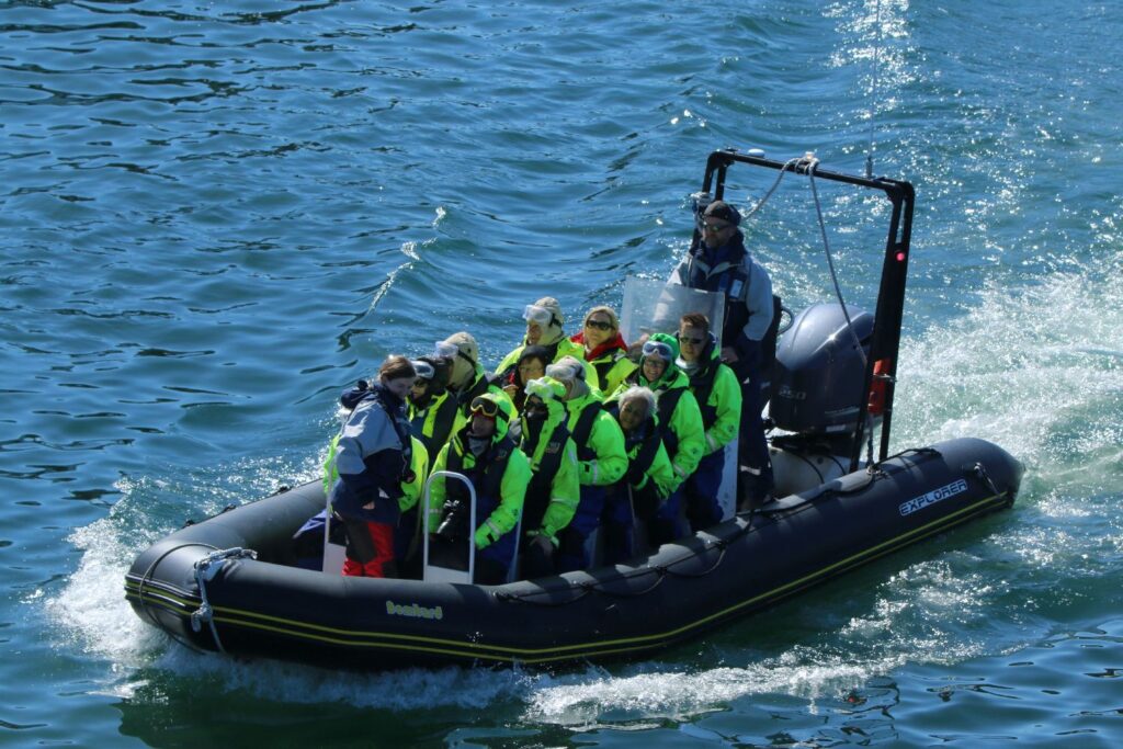 Norwegen Bodø Rip-Boat auf dem Saltraumen