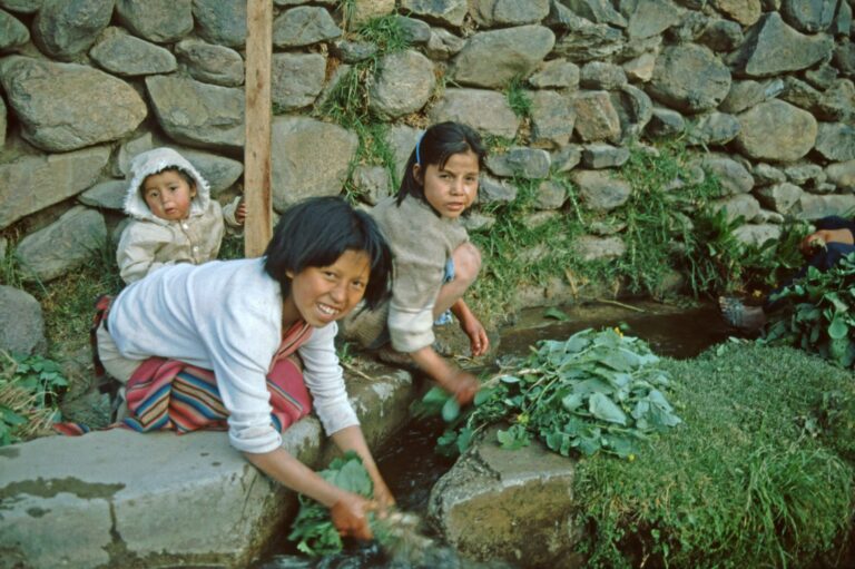 Kinder in Cusco Peru 1993