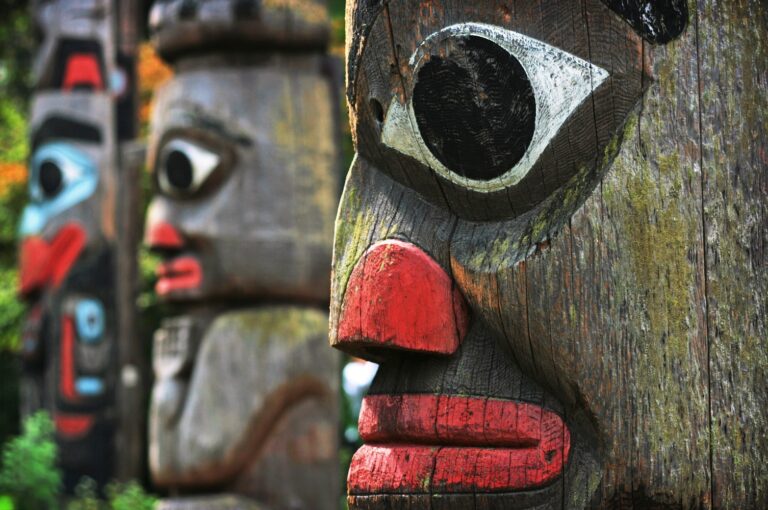 11644961 - totem poles in british columbia, canada