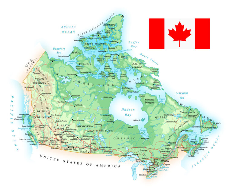 Kanada Landkarte