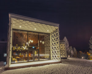Arctic TreeHouse Hotel Main building Rakas Restaurant Bar