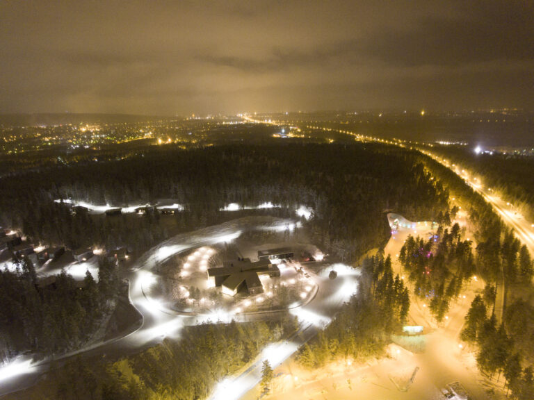 Arctic TreeHouse Hotel SantaPark Birdview